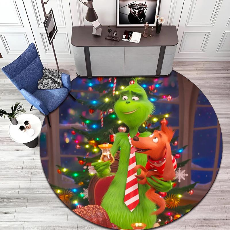 American Christmas Comedy How the Grinch Stole Christmas carpet Household goods decoration anti slip home table and chair mat aisle door mat carpet 25