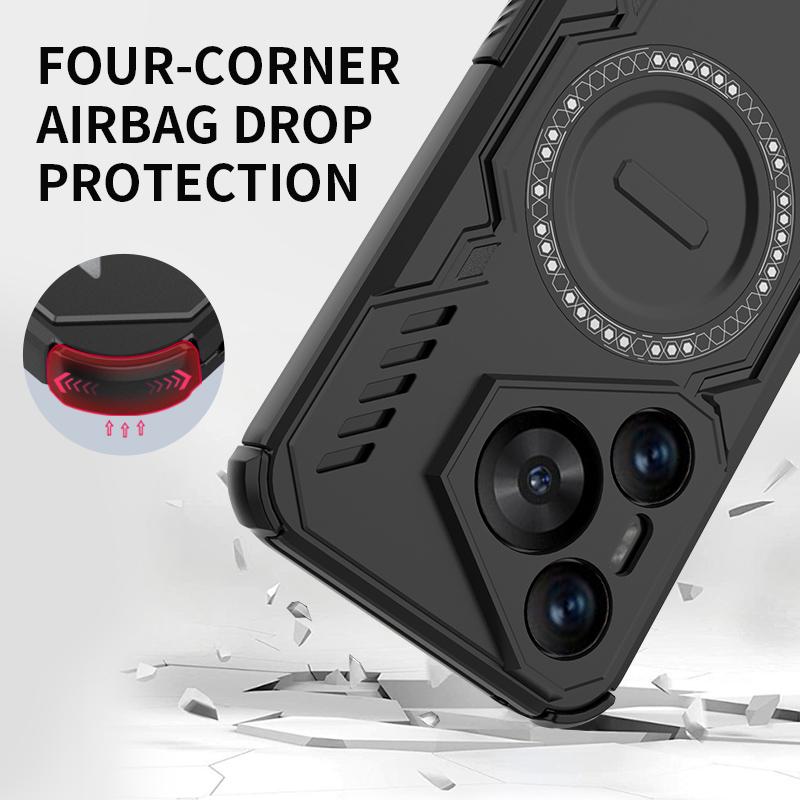 Armor Protective Heat Dissipation Phone Case For Huawei Puro 70 Nova 12 13 14 Pro Ultra Cover Magnetic Shockproof Shell Fundas