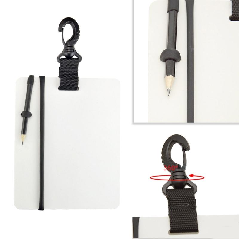 Scubas Diving Writing Plate with Pencil Underwater Writing Board Snorkeling Record Board Underwater Writing Board