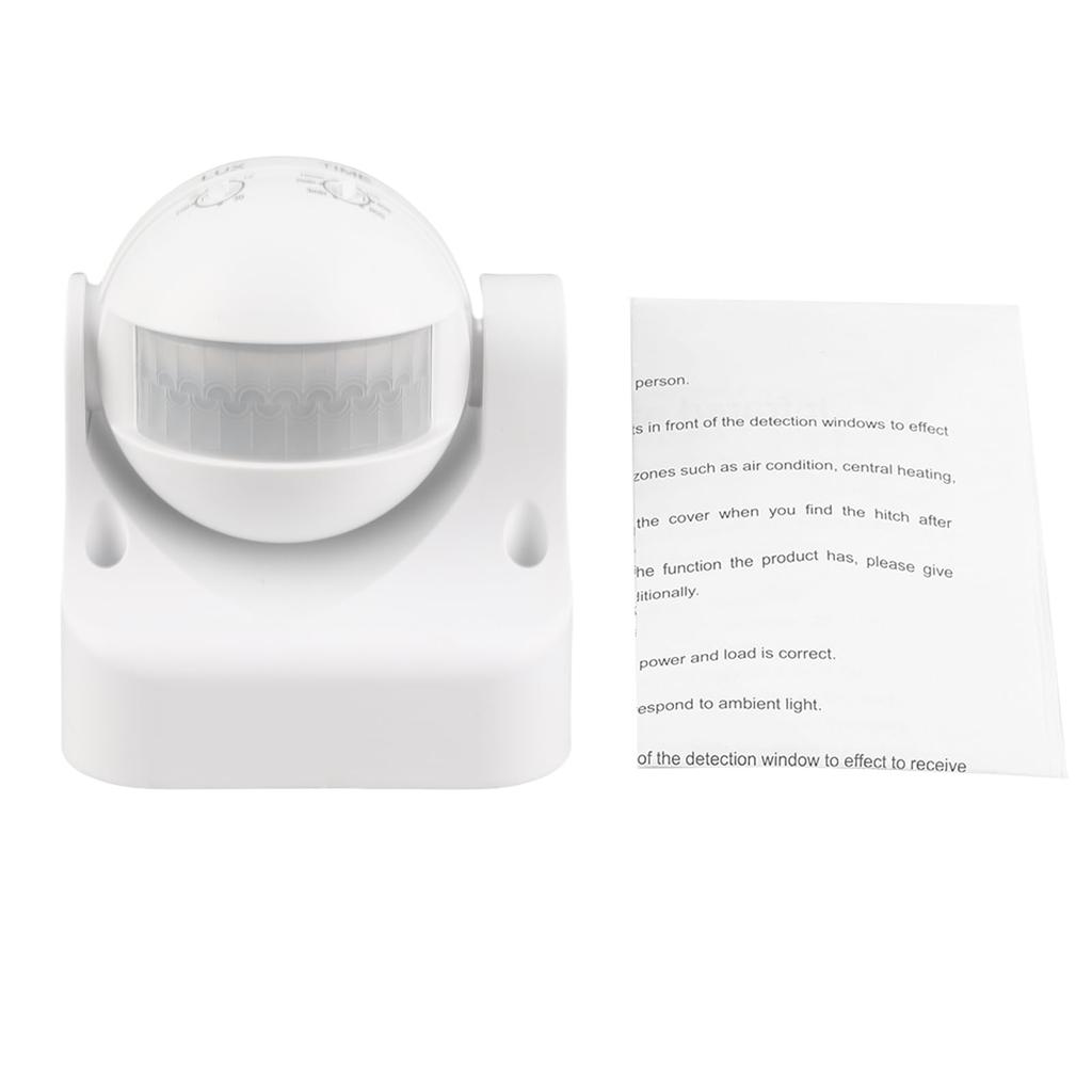 DOACT Bewegungsmelder Lichtsensor PVC 6 IP44 Außenbereich Sensor, Schalter, Schalter, Material, 8.5 9.5cm, Kompakt, Einstellbar, Wasserdicht,