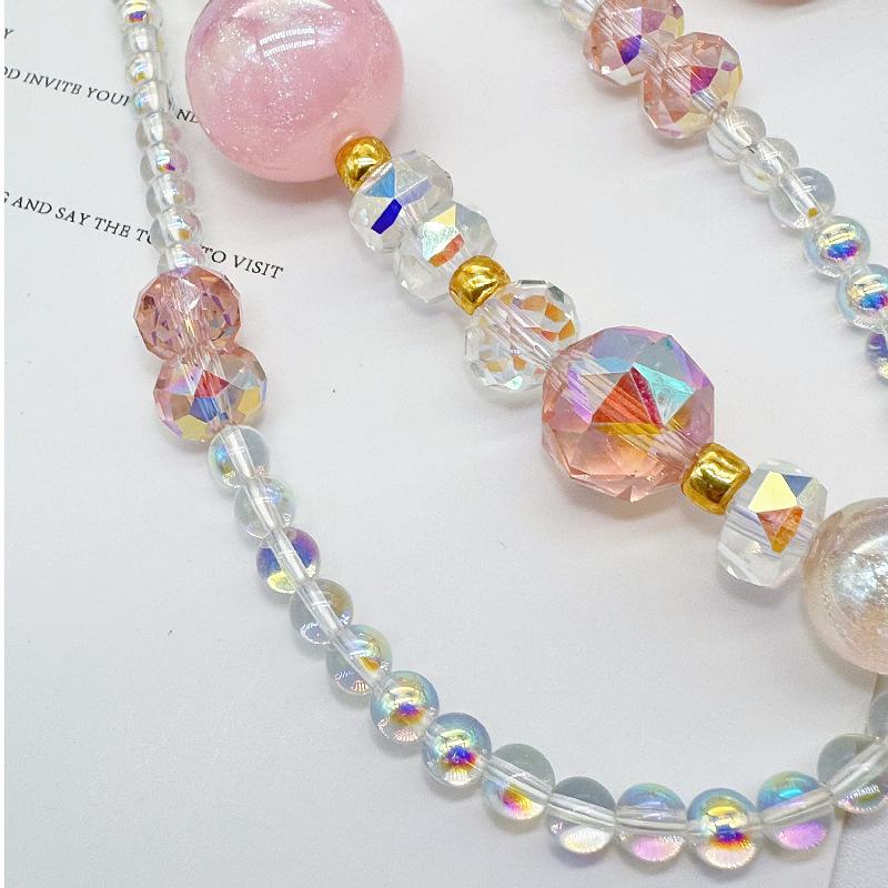 Customized High-End Beaded Phone Lanyard with Anti-Lost CCD Camera Pendant