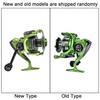 Heavy-duty ball bearing fishing reel for smooth and high-speed spinning. Ambidextrous (Green/XF7000)