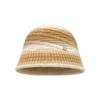New Gradual Change of Color Gentle Knitted Bucket Hat Women's Autumn and Winter Warm Face Small Versatile Bucket Hat Tide