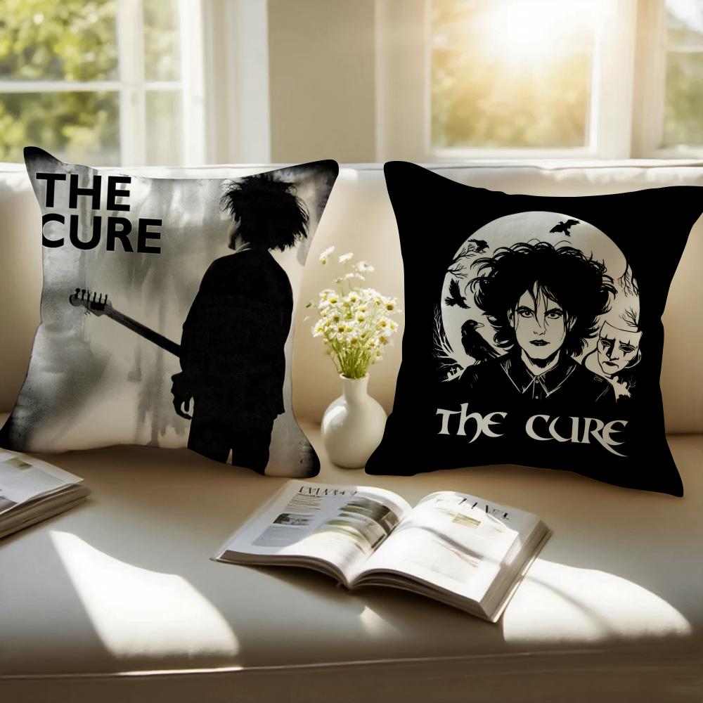 Band The Cure Cushion Cover Linen Pillowcase Cover Soft Decor For Sofa Home Room