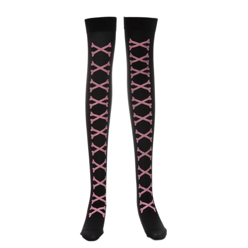 Halloween Long Knee High Socks Costume Masquerade Carnival Cosplay Soft