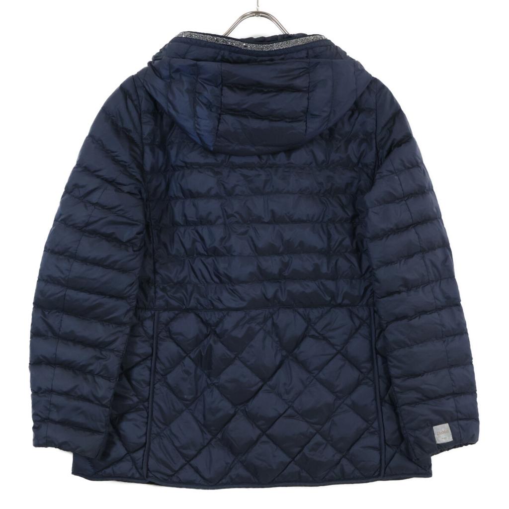 Max Mara Navy Nylon Quilted Down Jacket Jacket 38 NavyUsed