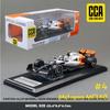 CCA Simulation 1:24 McLaren F1 Racing Car Model MCL60 Monaco Station 2023 Collection Diecast Miniature Voiture Man Boy Gift