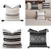 Pillowcase Geometric Jacquard Pillow Cover Cotton Washable Fabric Cushion Cover 45x45cm Living Room Decoration