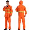 High-Visibility Sanitation Worker Rain Suit