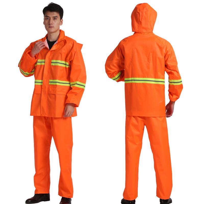 High-Visibility Sanitation Worker Rain Suit