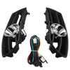 Car Front Lower Bumper Fog Lights Assembly For VW Bora Jetta MK4 1998-2004 Fog Lamp Cover Grille With Switch Harness-M53K