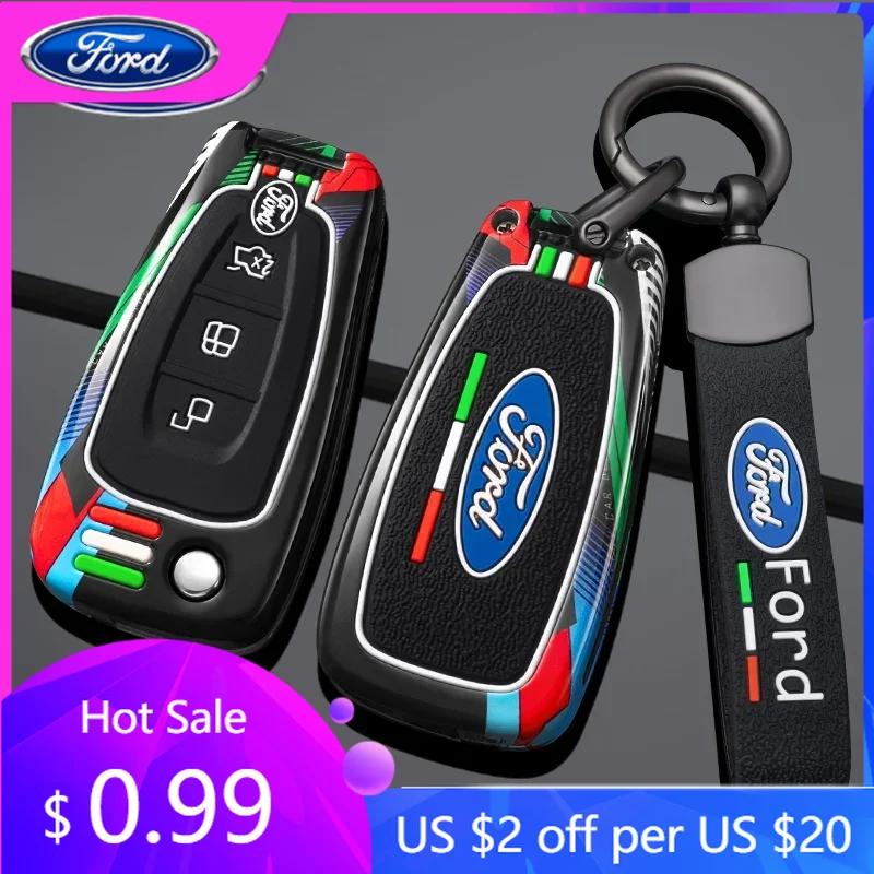 Car Sticker Car Sticker 2025 Hot Car Key Case Fob Cover Holder Shell For Ford Ranger C-Max S-Max Focus Galaxy Mondeo Transit Tou