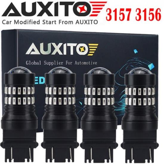 4X AUXITO 3157 3047 3156 Красный светодиодный стоп-сигнал, тормозной свет, задний фонарь для GMC Chevy 48H EA