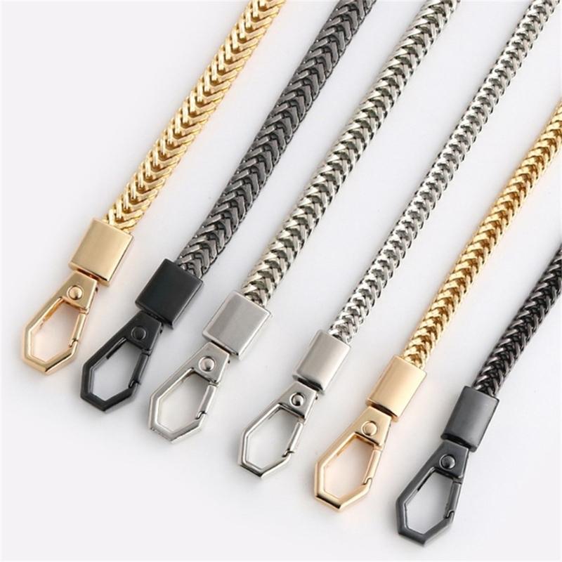 Łańcuszek w kształcie kości węża Złoty/Srebrny/Czarny Pasek do torby Zamienny Metalowe Paski na ramię Łańcuszek do torby Crossbody Akcesoria do toreb