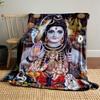 Hindu Deities On Spiritual BlanketFlannel Blanket for Bedroom, Living Room, Sofa, and Nap