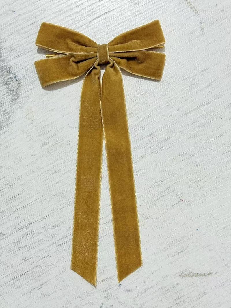 

12pcs Velvet Christmas Bows Christmas Tree DIY Hanging Ornaments Ribbon Bow Gift Wrapping Bows Chrismtas Party Gifts 13x26cm-12Pcs