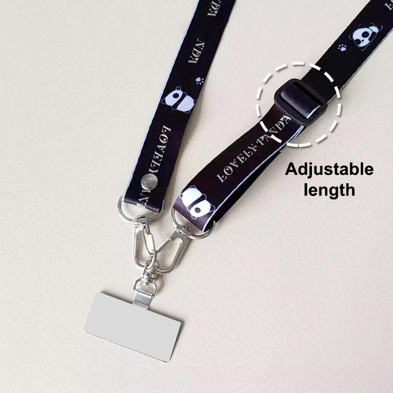 Bär Langes Handy-Lanyard Verstellbarer Crossbody-Handystrap Umhängeband Anti-Verlust Hängeschnur Mit Dichtungsklammer Für Iphone Xiaomi