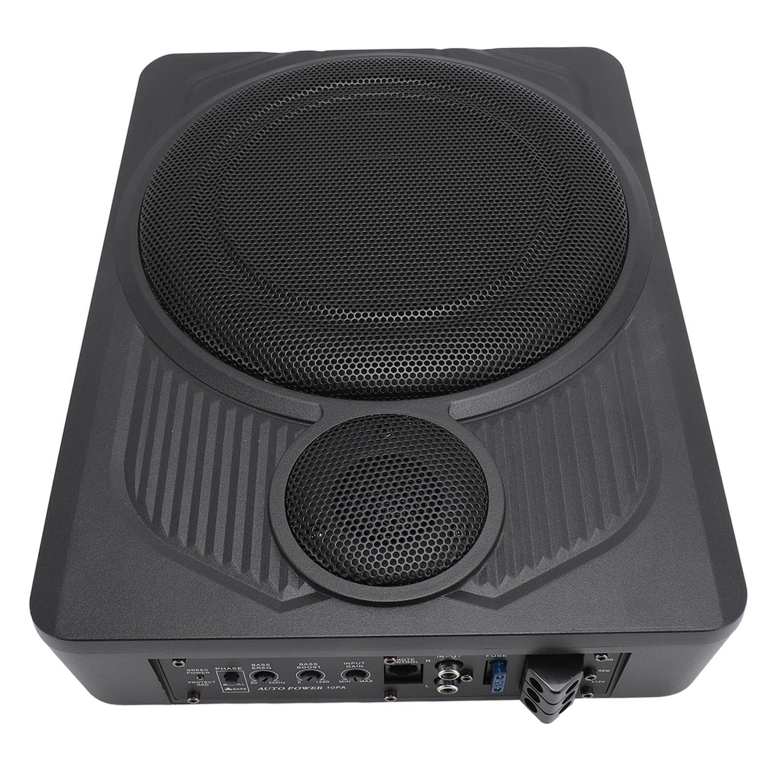 

Автомобильный сабвуфер 600 Вт 10 дюймов ультратонкий под сиденьем высокомощный динамик с кабелем регулировки громкости для