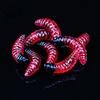 Artificial Lure 50Pcs Worm Shape Lifelike PVC Soft Bait Eco-friendly Fish for Freshwater