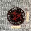 1pc Metal Badge Biohazard Aluminum Car Emblem Durable Vehicle Modification Accessory Enhances Aesthetics Compatible with Various Car Models Stylish