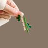 Guochao Design Bamboo Brooch Women's High-end Corsage Luxury Temperament Pin Men's Sweater Suit