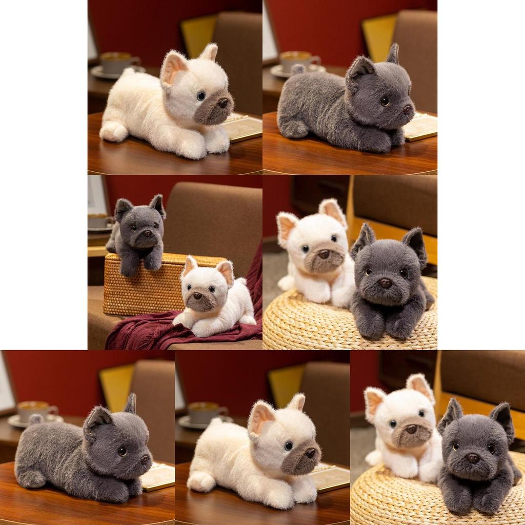 Plush Dog Toy Corgi Bulldog Soft Stuffed Animal For Kids Gift