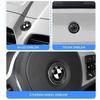 1 Stück Alles Schwarz 45mm 74mm 82mm Heckklappen-Embleme Frontklappen-Kofferraum-Emblem Lenkrad für BMW M E46 E53 E90 E84 E93 F20 X3 X5 X6