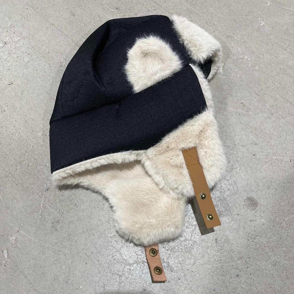 Windproof Winter Plush Hat Fleece Earflap Hat Simple Lei Feng Cap Women