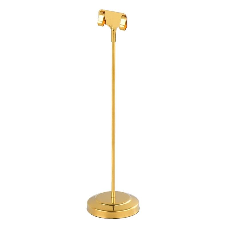 Porta Menu Rotondi in Acciaio Inossidabile Per Ristoranti ed Eventi Durevoli ed Eleganti Supporto per Cartellini in Metallo da 5 cm a 20 cm