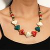 Fashionable Beads Necklace Handmade Necklace Colorful Beads Delicate Neck Chain Suitable for Fashion Lover Present
