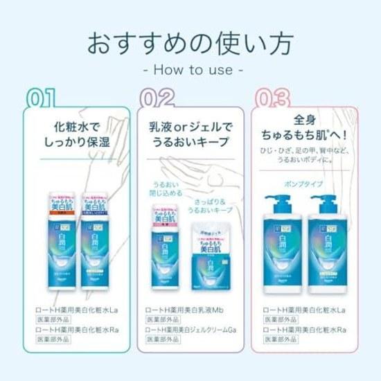 Hada Labo Shirojun Medicinal Whitening Lotion Large Capacity Pump Extra Moisture Sachet Included