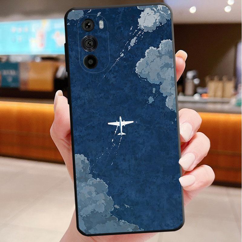 Cute Airplane Phone Case For Motorola Edge 60 50 40 Pro 60 50 40 30 Ultra Neo Fusion Moto G Play G Stylus G Carcasas