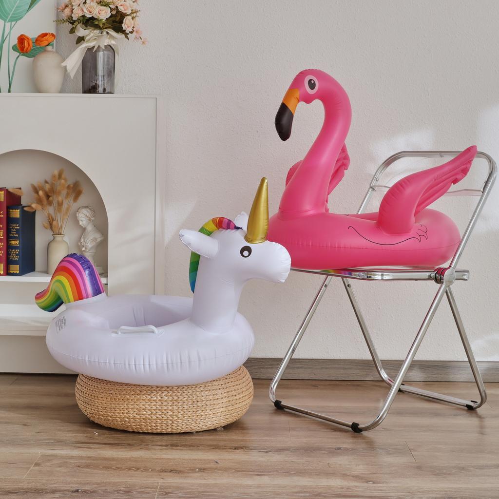 Flamingo Unicorn Inflatable Swim Ring-Eco-Friendly PVC Material for Children 1-5 Years Old Water Sport Use