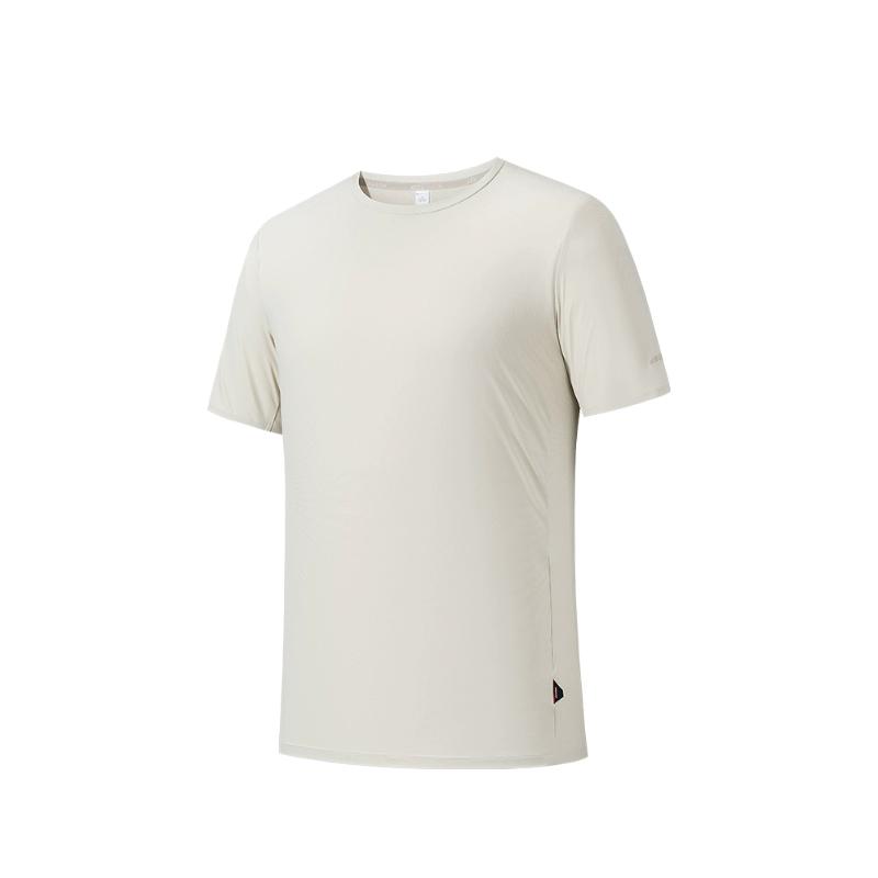 

Anta Champion All-Weather Series Round Neck Lightweight Moisture-Wicking Simple Solid Color Casual Short Sleeve T-Shirt Men Tops 152530139-3 S