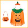 Set Mantello Zucca Adulto di Halloween Costume per Festa in Famiglia Accessorio Dolcetto o Scherzetto