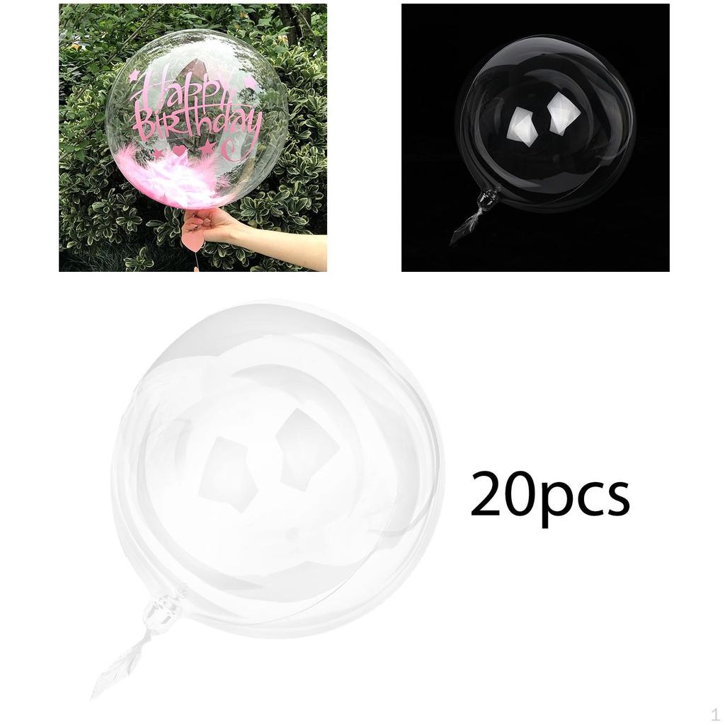 20 Bubble Balloons for Wedding Decor and Outdoor Gatherings