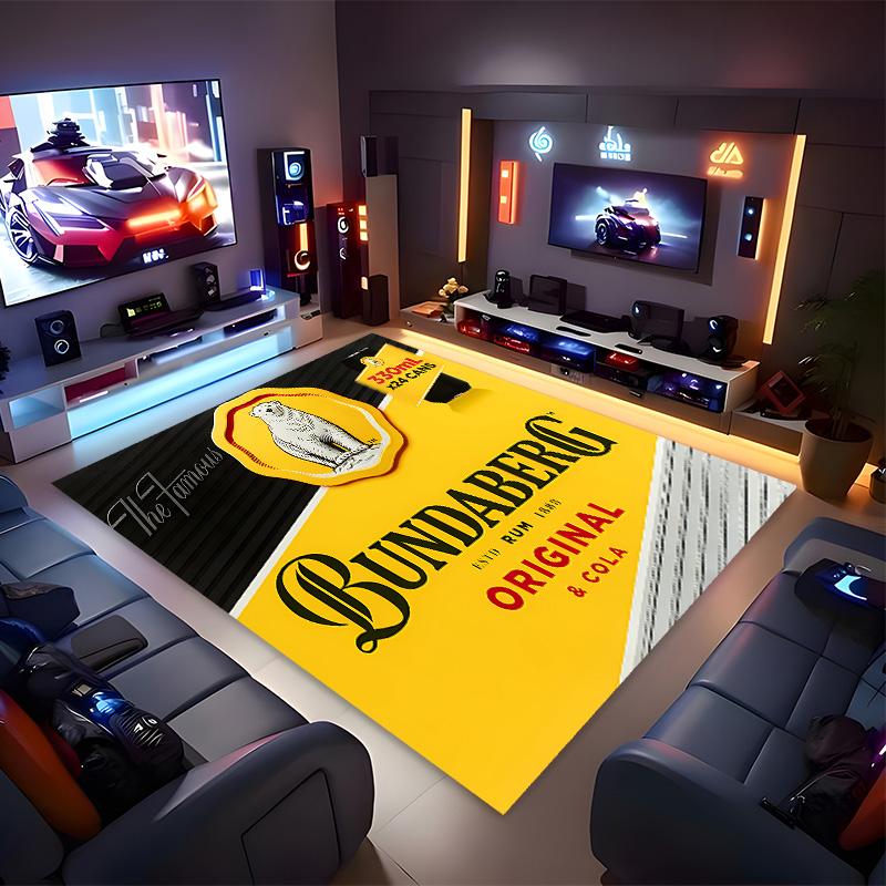 RUM B-Bundaberg Printed Absorbent Washable Carpet, Non-Slip Bathroom Mats, Kitchen Rugs, Yoga Mat,Living Room Entrance, Camping Picnic Rugs