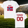 Norway National Football Custom Name Number T Shirt Unisex Personalized Diy 2026 Football Tour Match Day Fan Streetwear Tee
