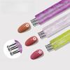 1 Stück DIY Nail Art 5-Blatt-Punktierwerkzeug Blume Schöpfer Feine Spitze Strasssteine Sammler Glitzergriff Maniküre Nagelwerkzeuge Pinsel