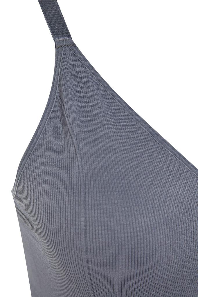 Women's Style Plus Size Black Cupless Strappy Seamless Bralette Bra