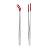 1PC Stainless Steel Reptile With Rubber Tip Feeding Tongs Aquarium Tweezers Fish Tank Cleaning Tool Snakes Enclosure Accessories