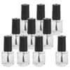 10pcs 5ml Professional Empty Nail Polish Glass Bottle with Brush Cap Funnel Mixing Balls