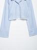 TAOP&ZA Spring/Summer Women's Lace Stripe Shirt Dress Pants Set
