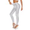 M L XL Übergröße Bein Schlank Strumpfhosen Satin Glänzend Bleistifthosen Damen Fitness Yoga Leggings Öl Glänzend Ohne Füße Party Club Strumpfhosen