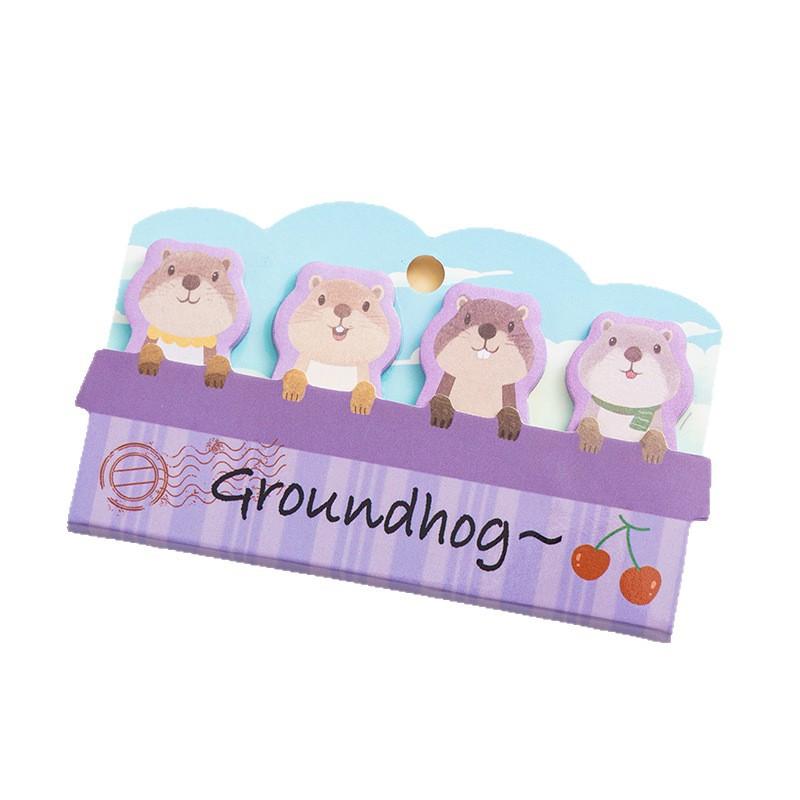 120sheets Cute Pet Thumb Sticky Notes Cartoon Memo Pad High-value Learning Rewards Classification Labels Stationery Small Gifts