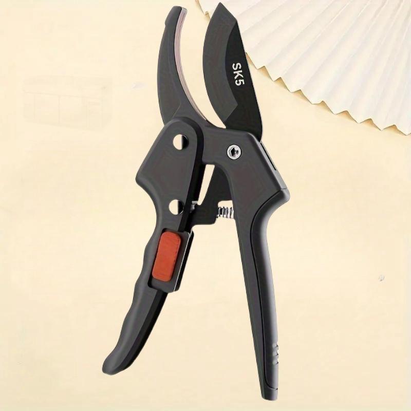 

1 шт. Многофункциональные садовые секаторы - нескользящие, экономящие труд ручные ножницы для обрезки фруктов и веток чёрный