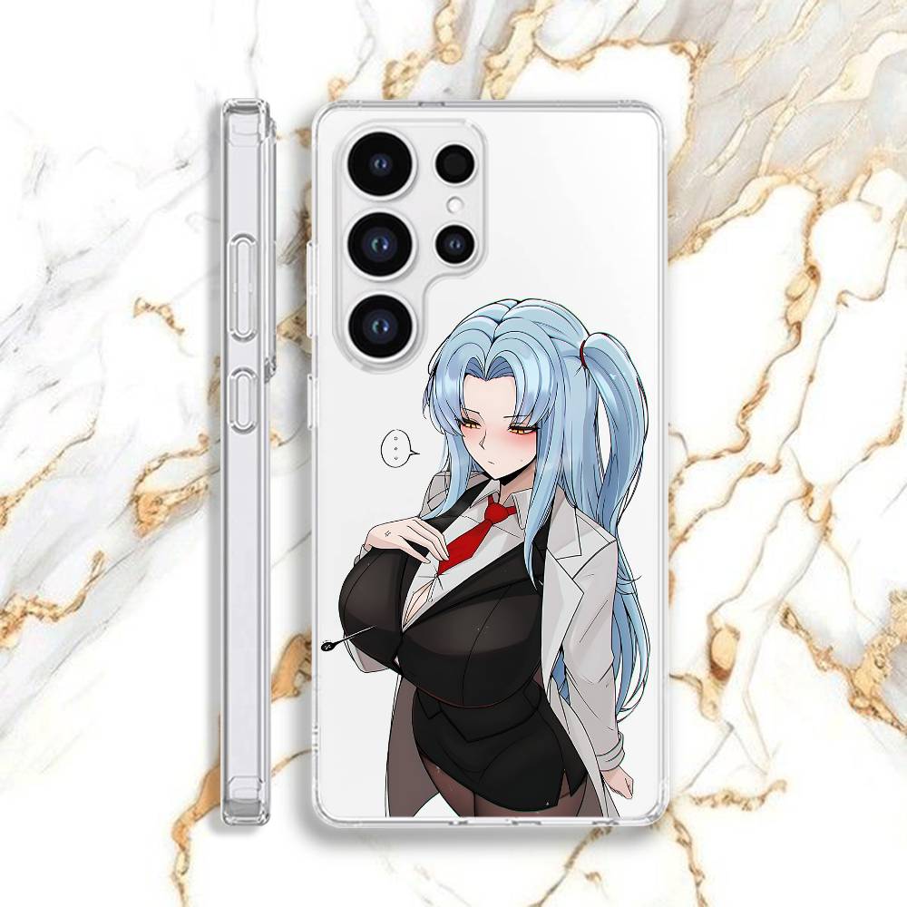 

L-Library Of R-Ruina Angela Phone Case For Samsung S22,S24,S30,S10,S21,S25,S23,S10,PIus,Ultra,5G,FE,lite Transparent Cover SamsungS10plus