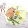 1pc Hamster DandelionAutomatic Open/close Folding Umbrella, Compact Portable Travel Umbrella, Perfect Birthday/Holiday, Cute Umbrella y005