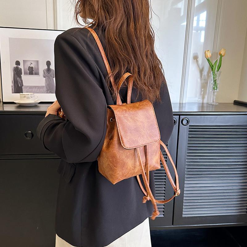 Womens Fashion Casual Backpack With Durable Pu Material For Street Style