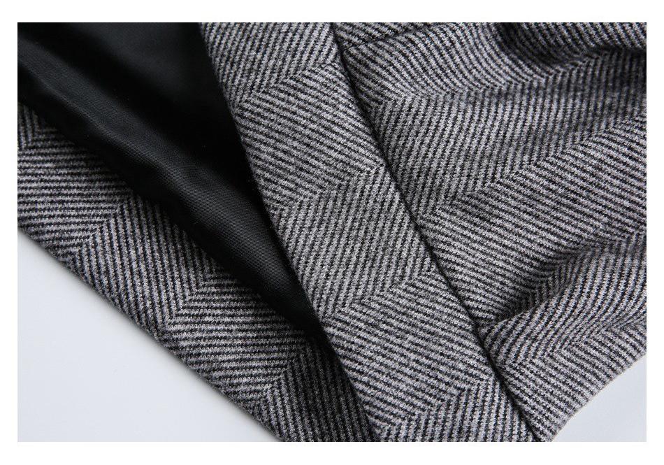 Retro Plaid Patchwork Faux Two-Piece College Style Jacket for Men and Women, Loose Outerwear - STAFFPICK W291